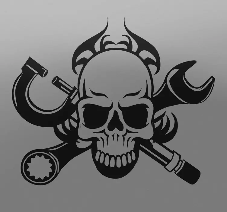 motor-skull-decorative-sticker-7556